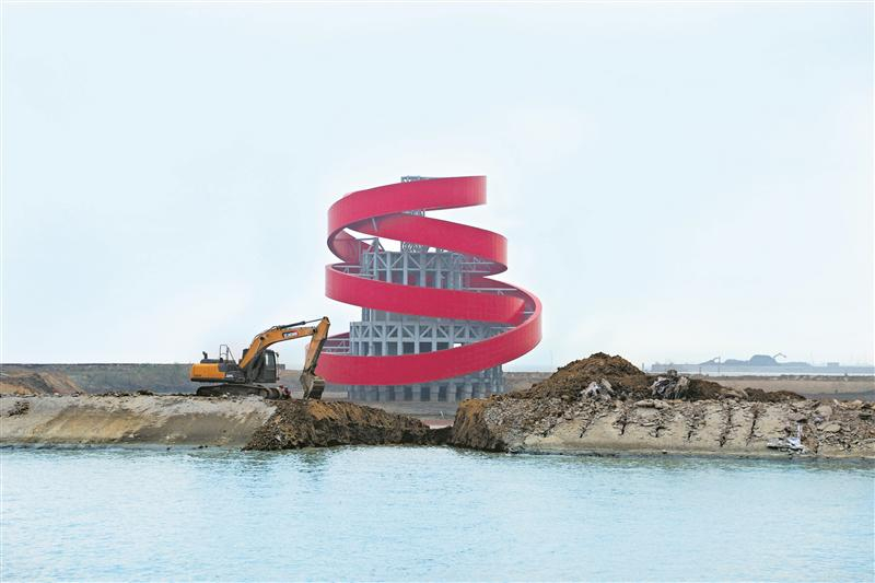 2020年11月16日上午10時，650米修建好的隧道被順利“埋”入湖底。至此，蘇錫常南部高速公路太湖隧道馬山段全部實現陸島通道轉換，碧玉螺造型的風亭“浮”出水面，因施工被封閉兩年之久的十里明珠堤于15日恢復通行，隧道進入全新的施工階段。
